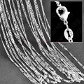 5Pcs/Lot Wholesale 925 Sterling SilverJewelry Necklace Chains 18 Styles Solid Snake Chain DIY Jewelry Making preview-1