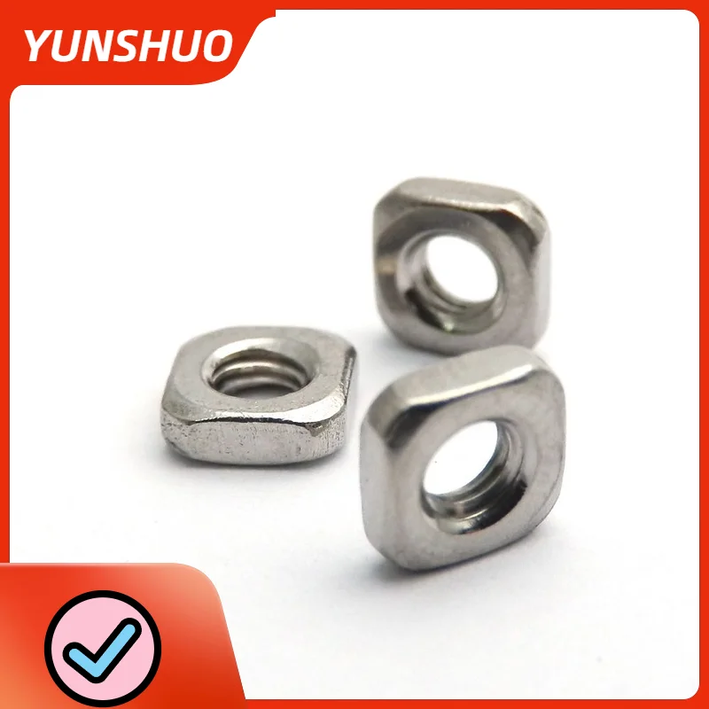 Купить Скобяные изделия | 50pcs/lot DIN 562 Square Thin Nut M3 M4 M5 M6 ...