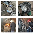 High-Grade Handmade Iron Pan Without Coating Health Wok Non-Stick Pan Gas Stove Induction Cooker General Zhangqiu Iron Wok 36CM preview-5