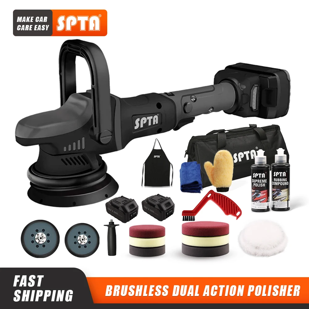 SPTA 5 Inch 18V Cordless Car Polisher 