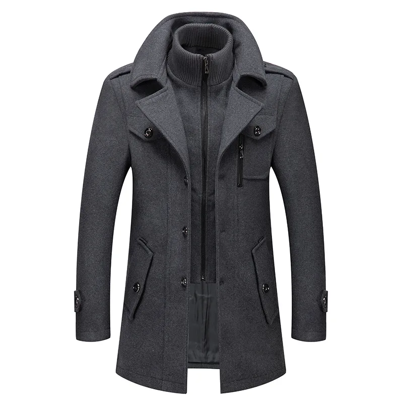 thick trench coat mens