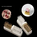 Nail Drill Bit Cleaning Brush Copper Wire Remove Dust Cleaning Case Soft Hard Drill Grinding Head Brush Cleaner Nail Art Tools