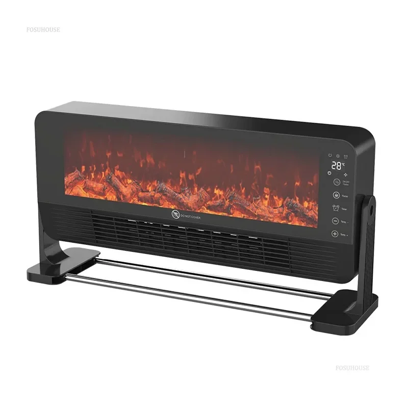 Floor Wall-Mounted Simulation Flame Remote Control Electric Fireplace New Heater Desktop Blowing Heat Warm Fan B-animated-img