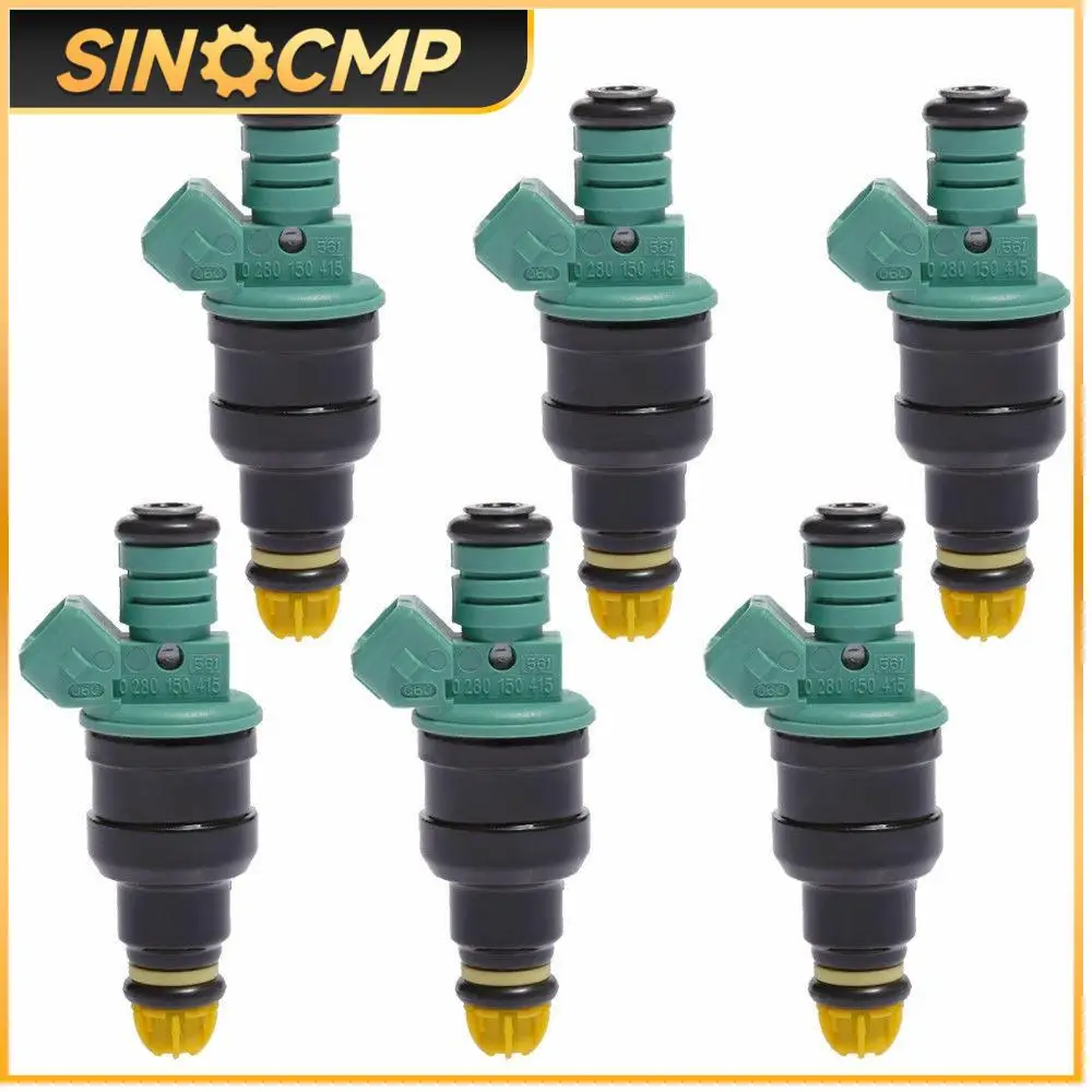 6PCS Bosch Fuel Injectors 0280150415 For BMW 323i 325i 525i M3 Flow Matched Car Professional Replacement Parts-animated-img