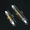 LED R7S Glass ABS Tube 118mm 78mm dimmable Instead of halogen lamp cob 220V 230v Energy saving powerful R7S led bulb 15W 30W 50W preview-5