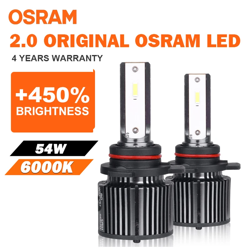 OSRAM H4 H11 H7 Led Bulb 9012 HIR2 HB2 HB3 9005 HB4 9006 Car Lights Faro H1  Led Moto 6000K Mini Headlight Auto 12V Lampada Turbo