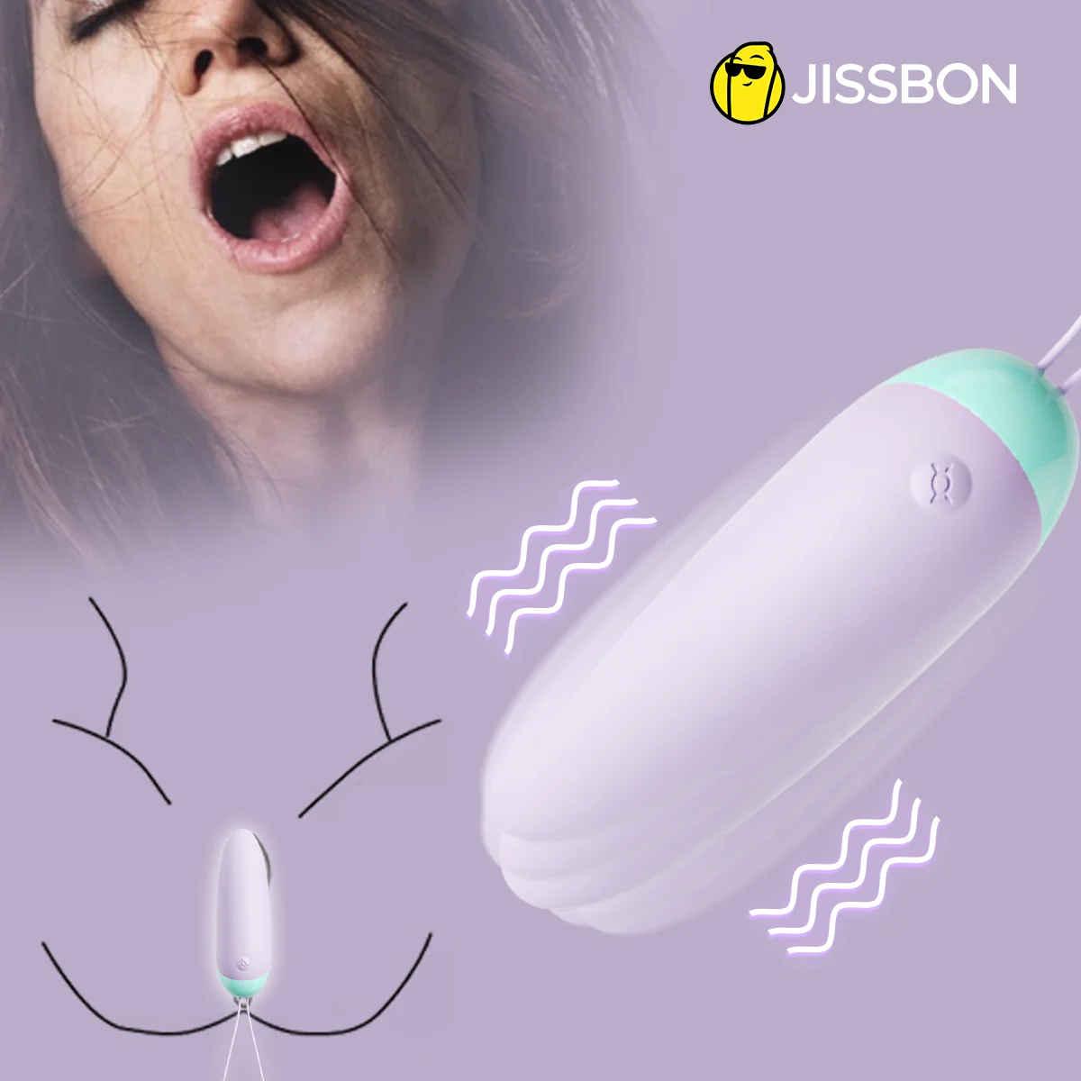 Jissbon Vibrating Egg Bullet Vibrator For Women Dildo Vibrator G-Spot Vaginal Massager Clitoral Stimulator Sexy Adult Sex Toys-animated-img