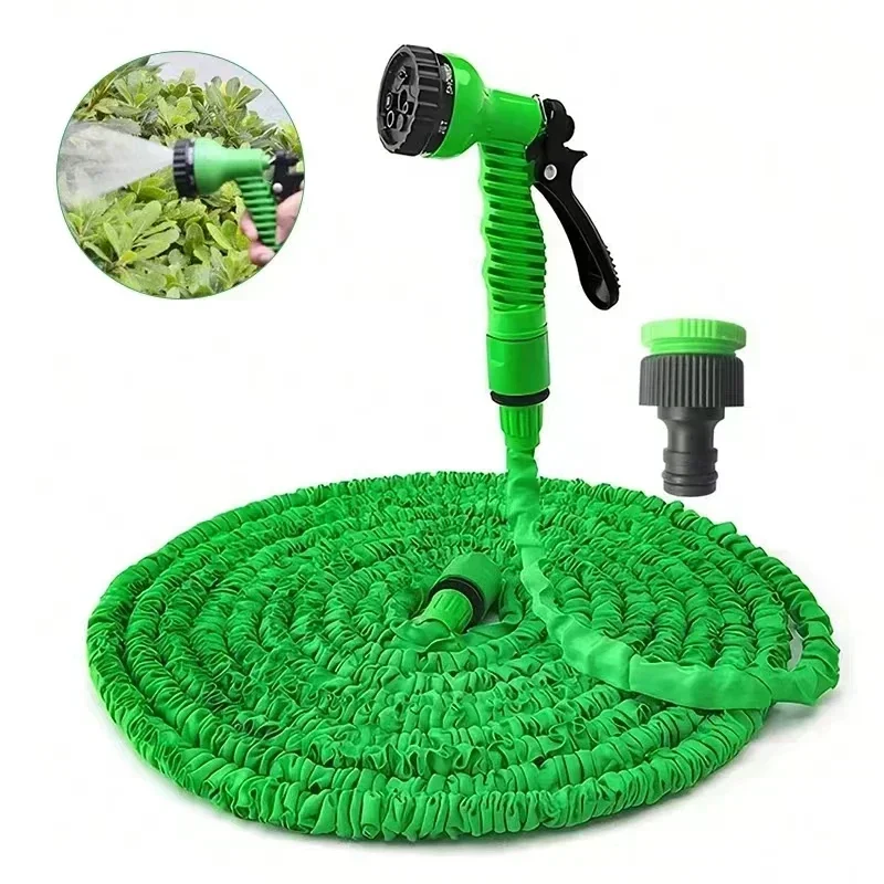 magic hose Home water filled expansion variable length , 7 water jet function, high pressure car wash, water gun, garden hose-animated-img