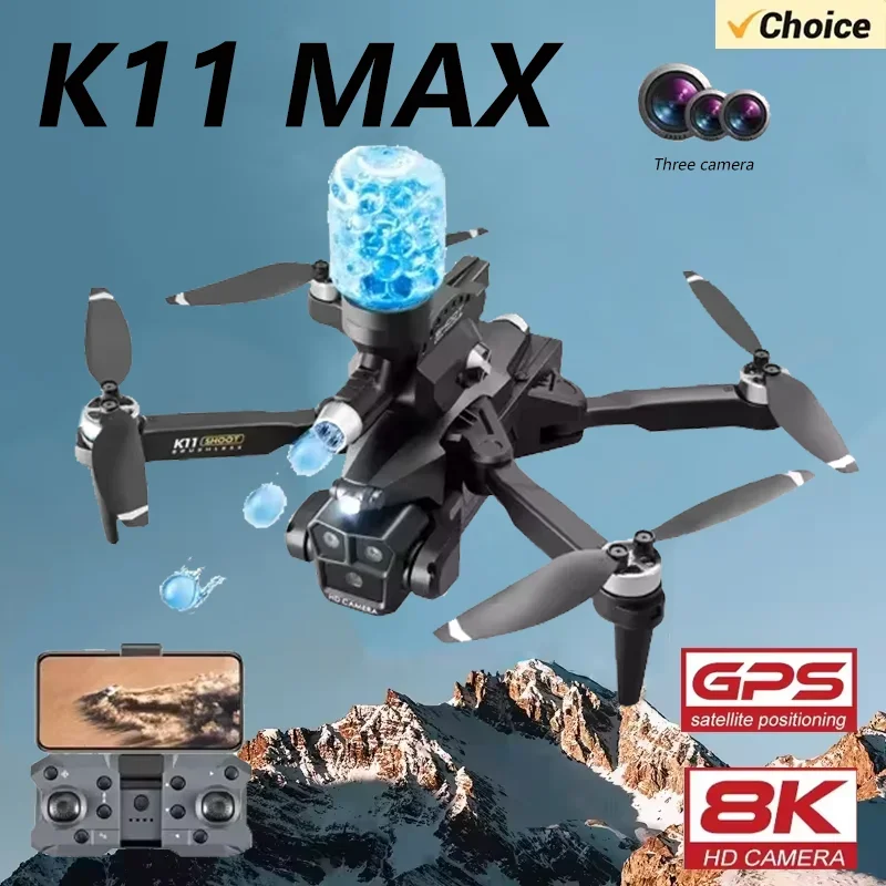 New K11 MAX Professional Drones 5G WIFI 8K HD Camera Obstacle Avoidance Wide Angle Foldable Helicopter FPV Helicopter Toys Gifts-animated-img