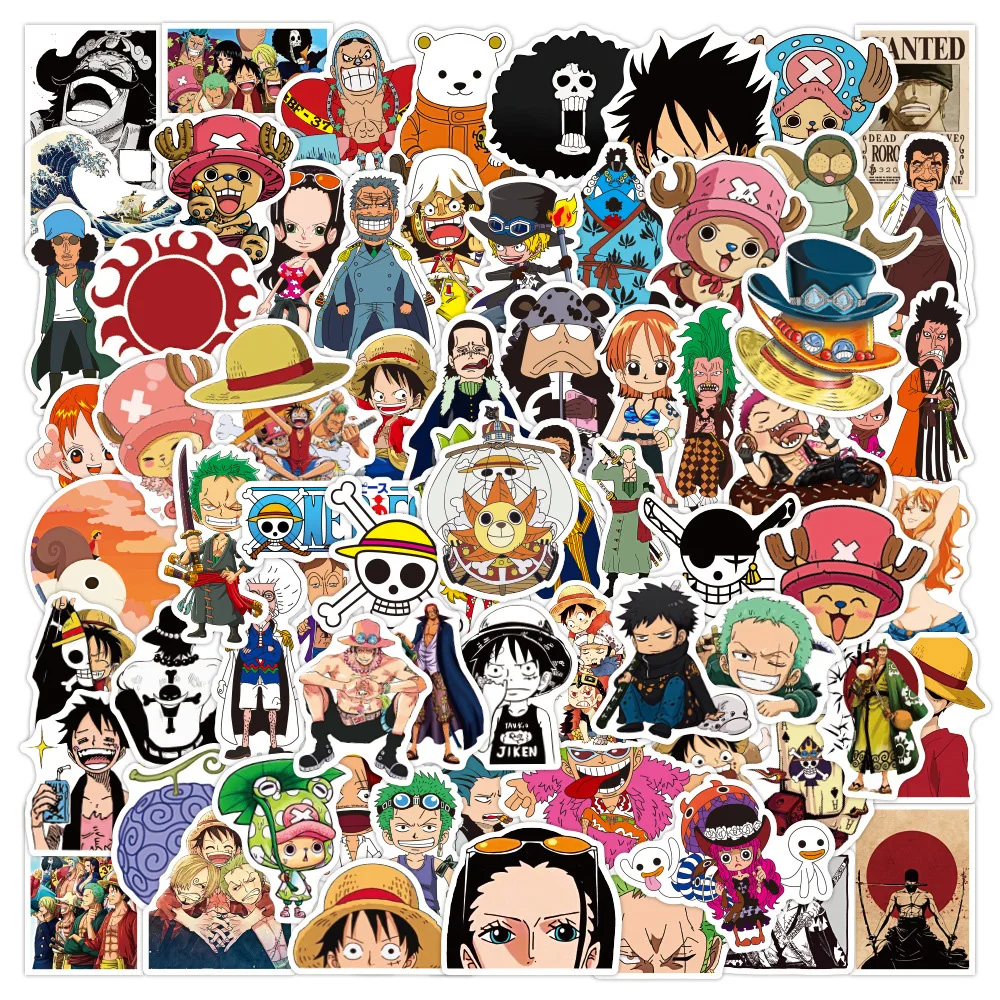 Mixed Anime ONE PIECE Stickers 10/30/50/100PCS