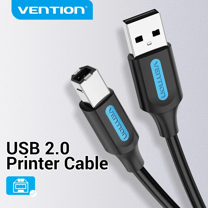 Vention USB Printer Cable USB 2.0 Type A Male To B Male Sync Data Scanner Printer Cable for ZJiang HP Canon Epson USB Printer-animated-img