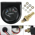 52mm Digital Car Water Temp Temperature Gauge Sensor 1/8NPT Adapter 40~120 Celsius Racing Water Tank Level Indicator Water