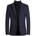 Men's Wool Blazers Male Suit Jacket Oversized Solid Business Casual Winter Jacket Men Clothing Wedding Suit Coat 4XL preview-4