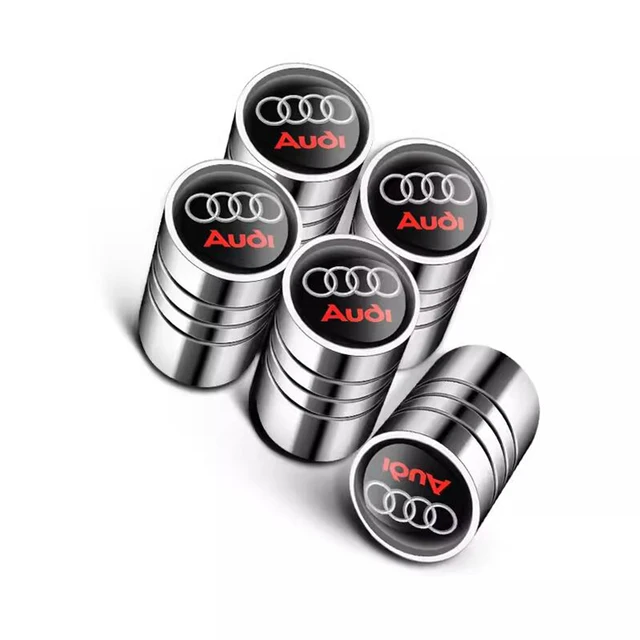 Car Sticker Wheel Tire Valve Caps Tyre Rim Stem Covers Logo Decals For Audi A3 A4 A6 A7 A8 Q3 Q5 Q7 S3 S4 S5 S6 Badge Emblems-animated-img