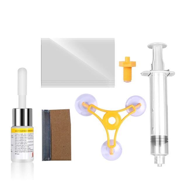 Windshield Repair Kit Crack Chip Glass Repair Set Car Windscreen