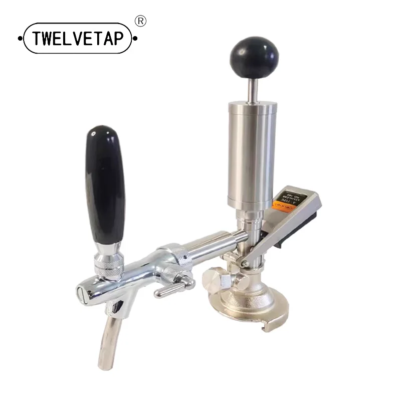 TWELVETAP-Portable Beer Keg Pump, Manual Pump Dispenser, Wine Beating Device, Party Club, Home Brewing Barrel Accessories preview-3