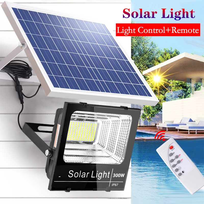 Solar Light LED Lamp Waterproof Floodlight Panel Solar Lighting Foco Led Spotlights Wall Garden Solar Powere Sun Lights Outdoor-animated-img