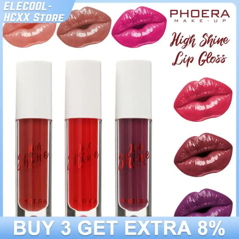 PHOERA 24 Color High-gloss Mirror Moisturizing Waterproof Long Lasting Velvet Non-stick 24 Hours Cosmetic Lip Makeup Care-animated-img