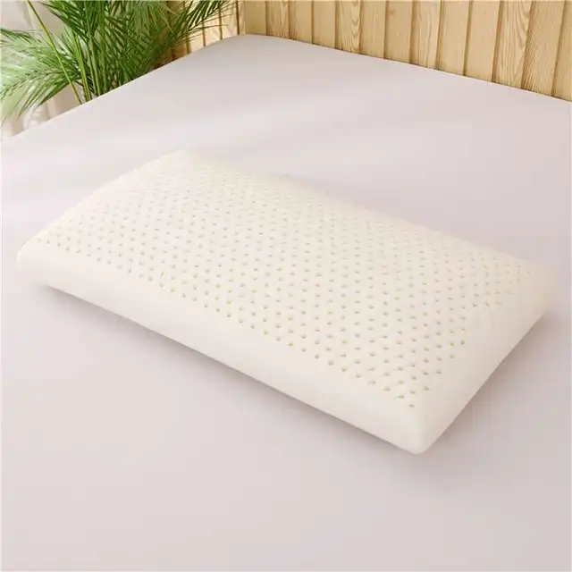 Natural Latex Orthopedic Massage Pillow, Health Care, Pillow for Bedroom, Sleeping Decor, Thailand, 1Pc-animated-img