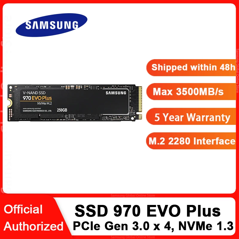 Samsung Ssd 970 Evo Plus Ssd 500gb 1tb M.2 Nvme Interface Internal