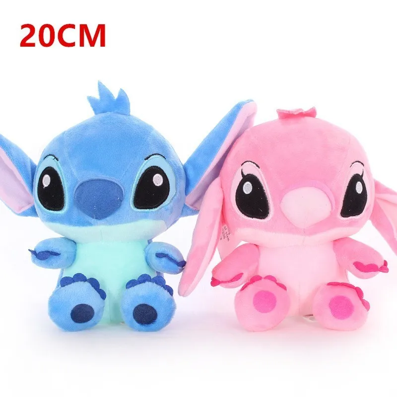 Kawaii Stitch Long Ears Plush Toys Disney Cute Dolls Soft Pillows for Baby  Kids Dear Person