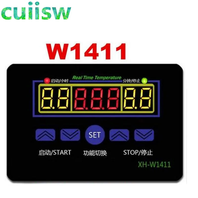 W1411 AC 110V 220V 10A LED Digital Temperature Controller Thermostat Control Switch Sensor For Greenhouses Aquatic Animal-animated-img