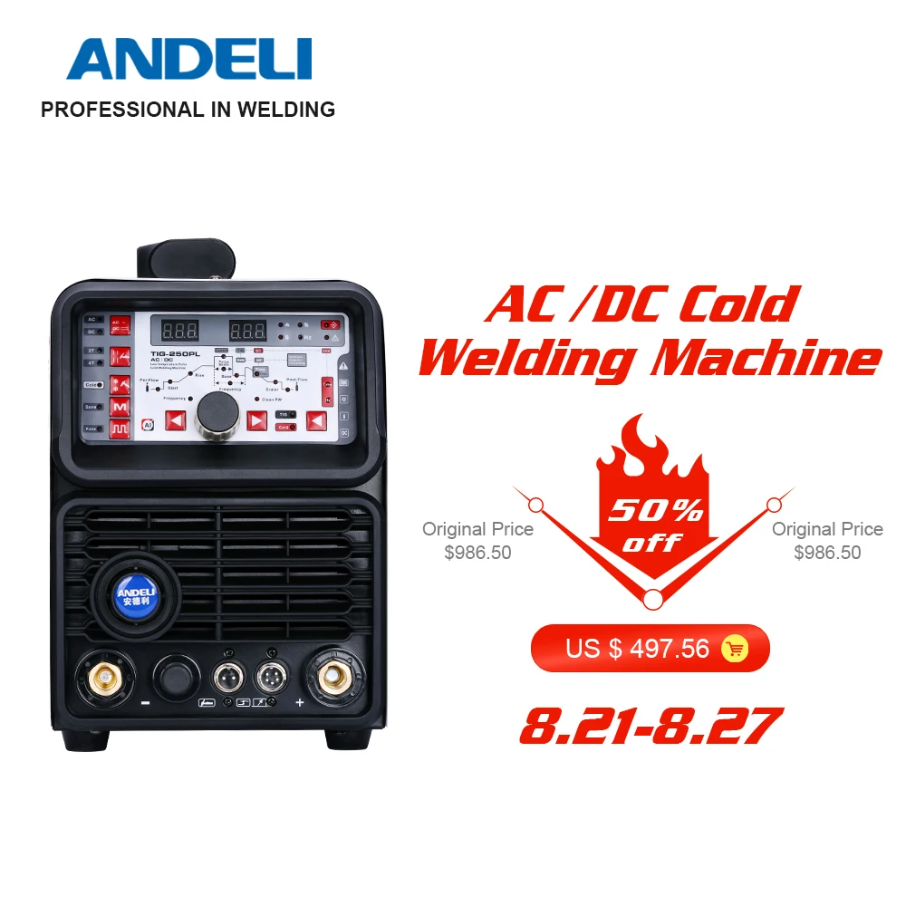 Andeli V Tig Welder A Ac Dc Tig Pulse Cold Aluminum