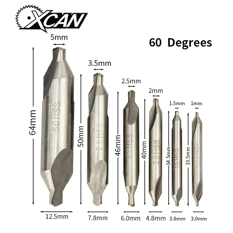 XCAN HSS Combined Center Drills 60 