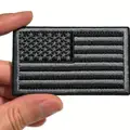 6 PCS USA American Flag Patches, Regular & Reverse, Hook & Loop for Backpacks, Caps, Jackets, 3x2 Inches preview-4