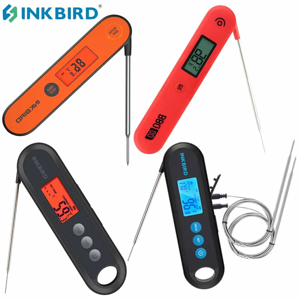 INKBIRD 4Types Digital Kitchen Food Thermometer For Meat Water Milk Cooking Probe BBQ Electronic Oven Thermometer Kitchen Tools-animated-img