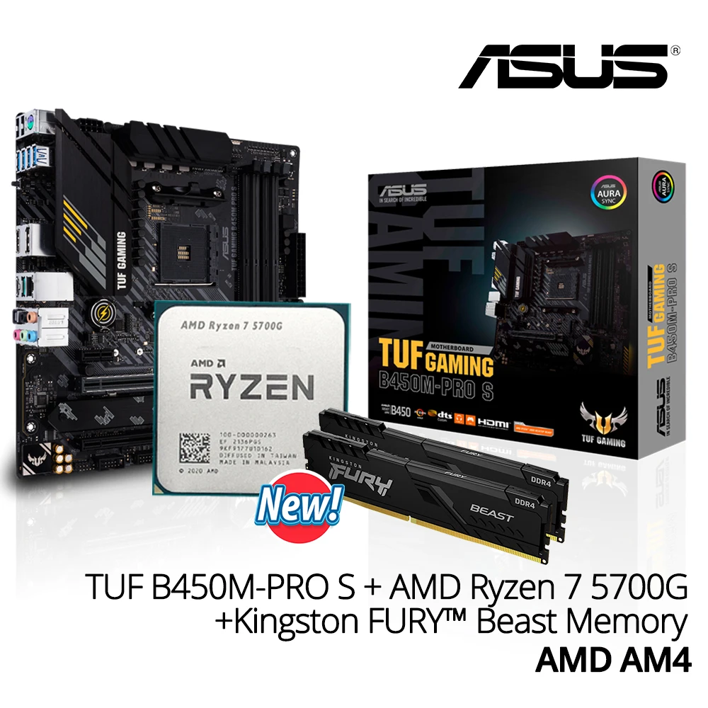 Купить Алиэкспресс | NEW AMD Ryzen 7 5700G R7 5700G CPU + ASUS TUF ...