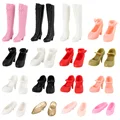 For Foot Length 2cm Fashion Doll Shoes Long Knees Boots High Heels Princess Sandals Casual Puppet Shoes Accessories Toys