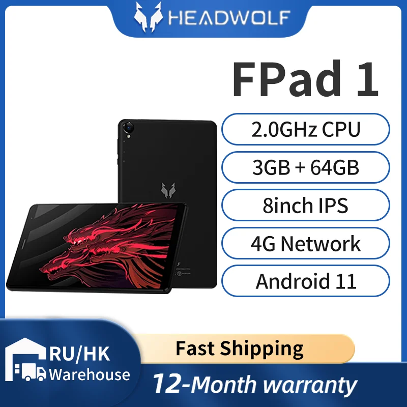 Headwolf FPad 1 Tab 8 inch android tablet 3GB Ram 64GB Rom 4G LTE Phone Call Tablet PC Camera 5MP+5MP preview-1