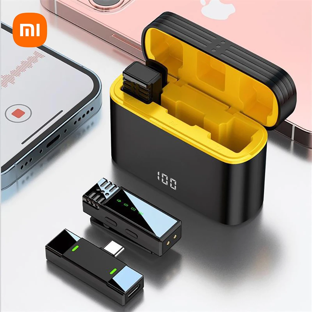 Xiaomi Wireless Lavalier Microphone Portable Audio Video Recording Noise Cancelling Mini Mic for Vlog Interview Live Streaming-animated-img