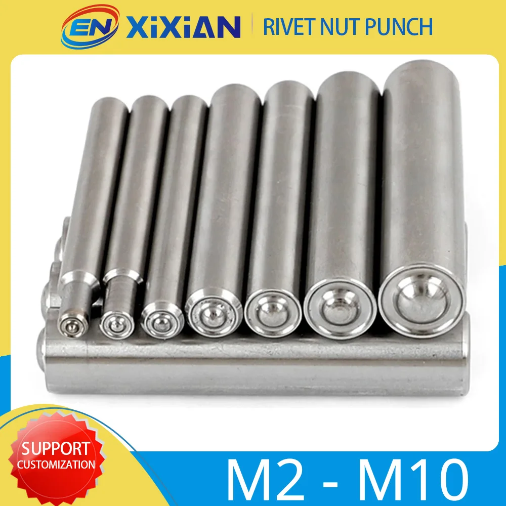 Купить Алиэкспресс Punch for Half Hollow Rivet Nut M2 M2.5 M3 M4 M5