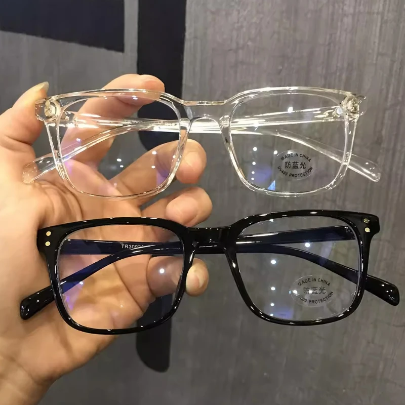 Fashion Anti Blue Light Glasses Men Computer Women Eyeglass Fashion Optical Plain Frame Spectacles Transparent Blocking Glasses-animated-img