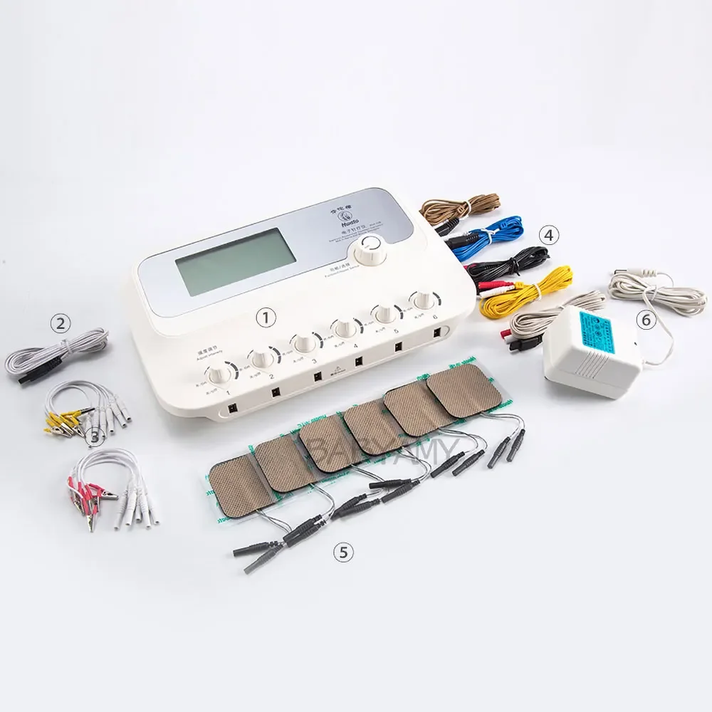 6 Output Electric Electroacupuncture Acupuncture Needle Body Muscle  Stimulator