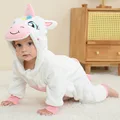 Halloween Baby Kigurumi Unicorn Dinosaur Cartoon Romper Bodysuits Infant Kids Jumpsuit Girls Boys Cosplay Pajamas Costumes