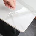 Clear Table ProtectorPlastic Table Cover Protector, Desk Protector Mat, Desk Pad Waterproof PVC   cover table preview-4