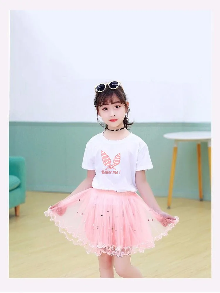Baby Girls Tutu Fluffy Skirt Toddler Princess Ballet Dance Tulle Mesh Skirt Kids Cake Skirt Cute Girls Clothes Pettiskirt Skirt-animated-img