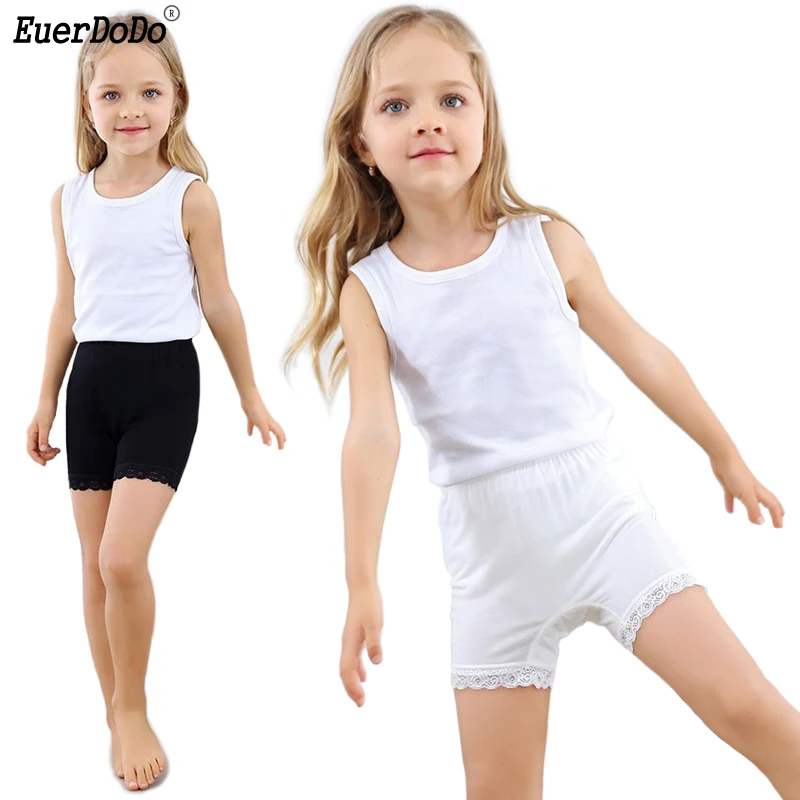 Αγορά Ρούχα για κορίτσια  Breathable Modal Lace Tight Shorts For Girls  Anti Emptied Safety Short Pants Soft Teens Girl Underwear For Skirt