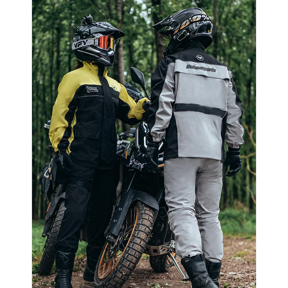 SULAITE Motorcycle Raincoat Men Split Capa De Chuva Motoqueiro Waterproof  Motorbike Rain Coat Chubasquero Moto Clothing