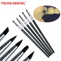 5pcs Dental Shaping Silicone Tooth Tool Dental Resin Brush Pens For Adhesive Composite Cement Porcelain Teeth Tools Oral Hygiene