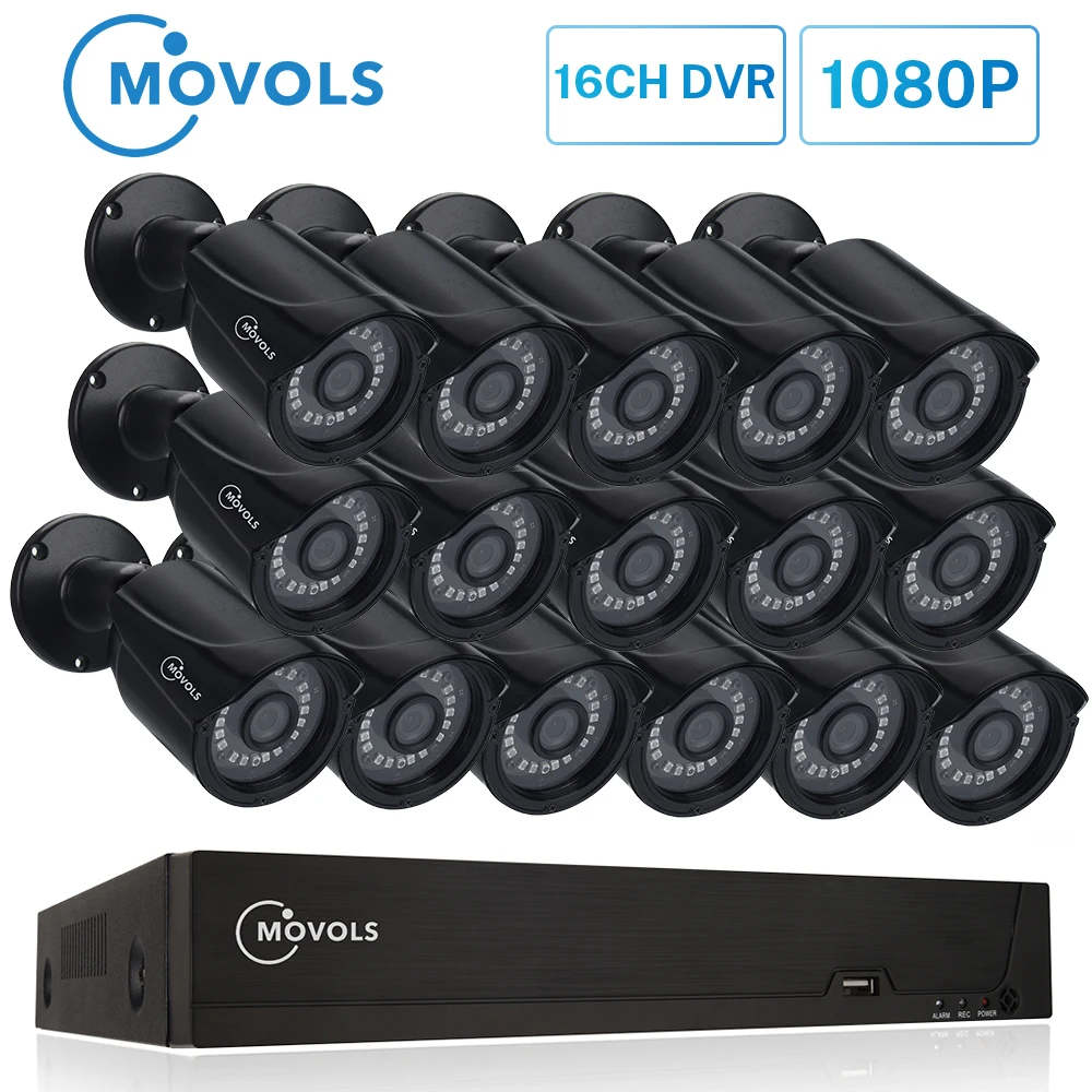 Купить Видеонаблюдение | Movols 16CH Surveillance System 16 1080P ...