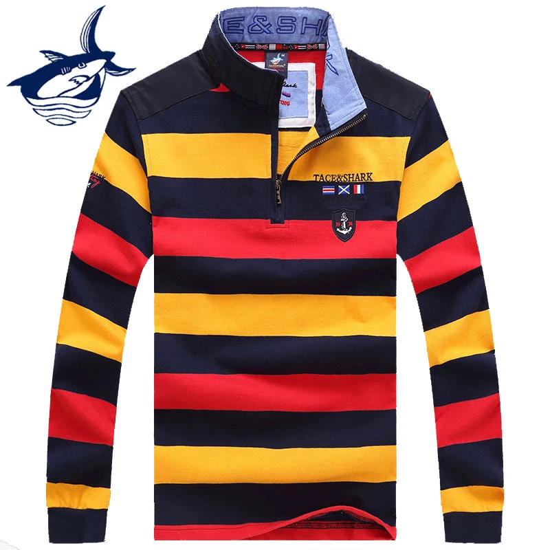 Business Striped Pullovers Men's Sweater