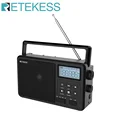 Retekess TR638 Radio Portable AM FM SW All Waves Radio Bluetooth Compatible Shortwave Radio Battery Operated Alarm Clock TF Card