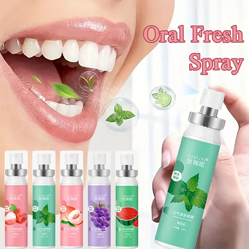 Mouth Freshener Spray Oral Spray Remove Bad Breath Long Lasting Fruity Portable Breath Freshener Refreshing Oral Care Products-animated-img