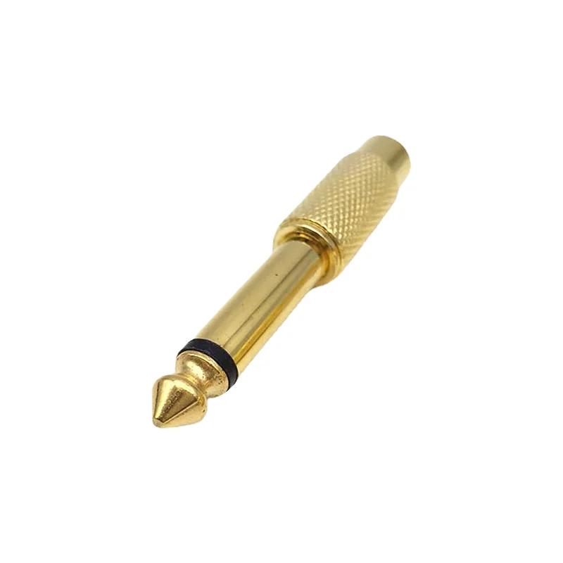 5PCS Gold Plated RCA to 1/4 Adapter RCA Female to 6.35mm 1/4 inch Male Mono TS Interconnect Audio Adapter Conversion Plug preview-4