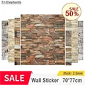 Imitation brick retro Wall papers thick 2.5mm Self-adhesive Waterproof Wall Stickers Home dector for Living room bedroom Office