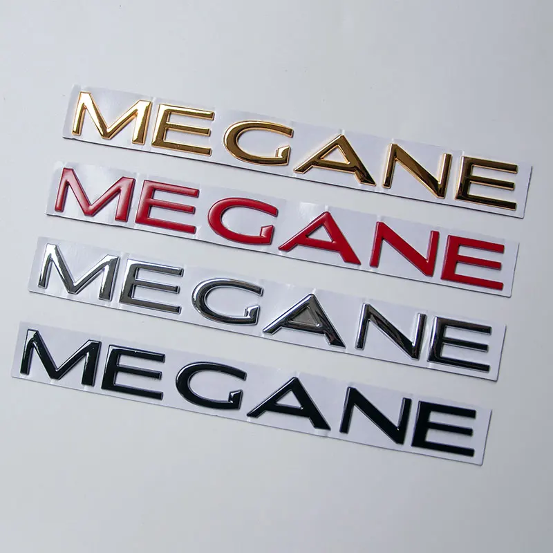 MEGANE Letters Trunk Emblem Car Stickers For Renault MEGANE 1 2 3 4 MK1 MK2 MK3 MK4 RS Exterior Accessories-animated-img